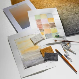 Wunschgestaltung - JAB Collage Stardust hochwertiger Teppich mit individueller Farbgestaltung